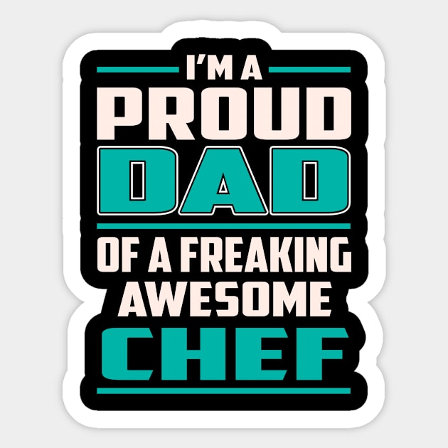 Proud DAD Chef Sticker by Rento